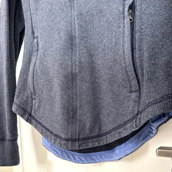 LULULEMON 1/2 Zip Hoodie Thin Running Top Sweatshirt, Heathered Blue, Size Small - Picture 16 of 16